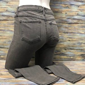 Flying Monkey Jeans Skinny Stretch Low Rise Gray Womens Size 27